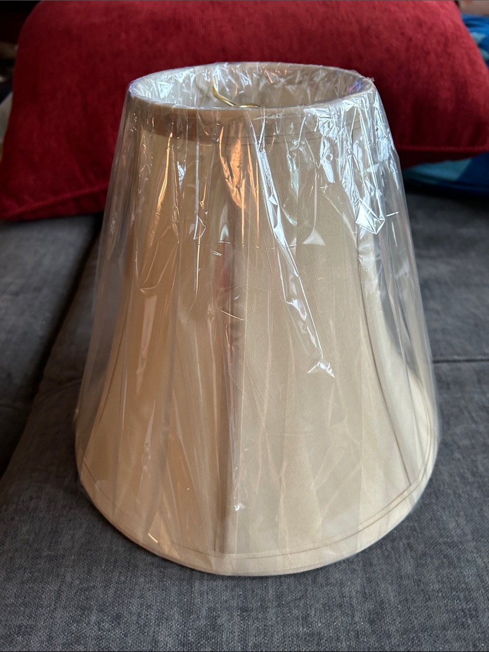 Cream Fabric 10inch Lamp Shade - Classic Tapered Design